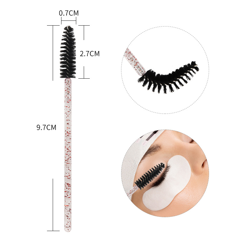 100/200pcs Crystal Eyelash Mak - Micro Brush Applicator ulasan dan harga