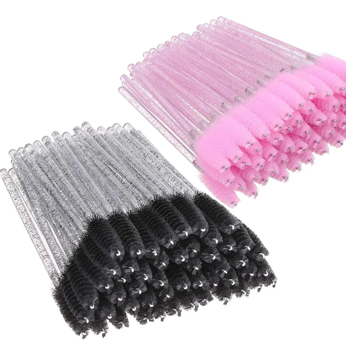 50pcs Eyelash Brushes Mascara  - Micro Brush Applicator ulasan dan harga