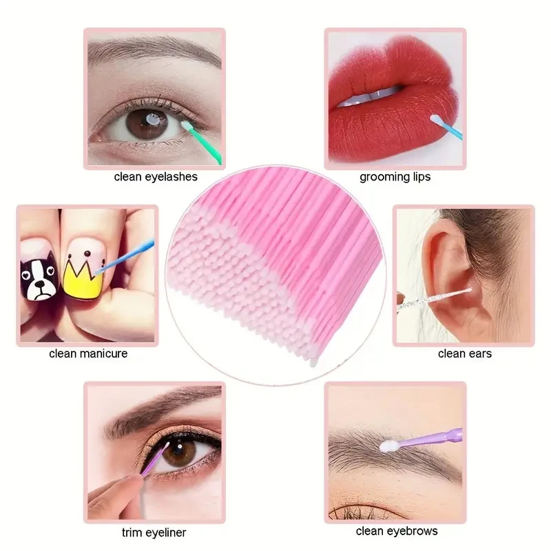 100pcs Micro Eyelash Applicato - Micro Brush Applicator ulasan dan harga