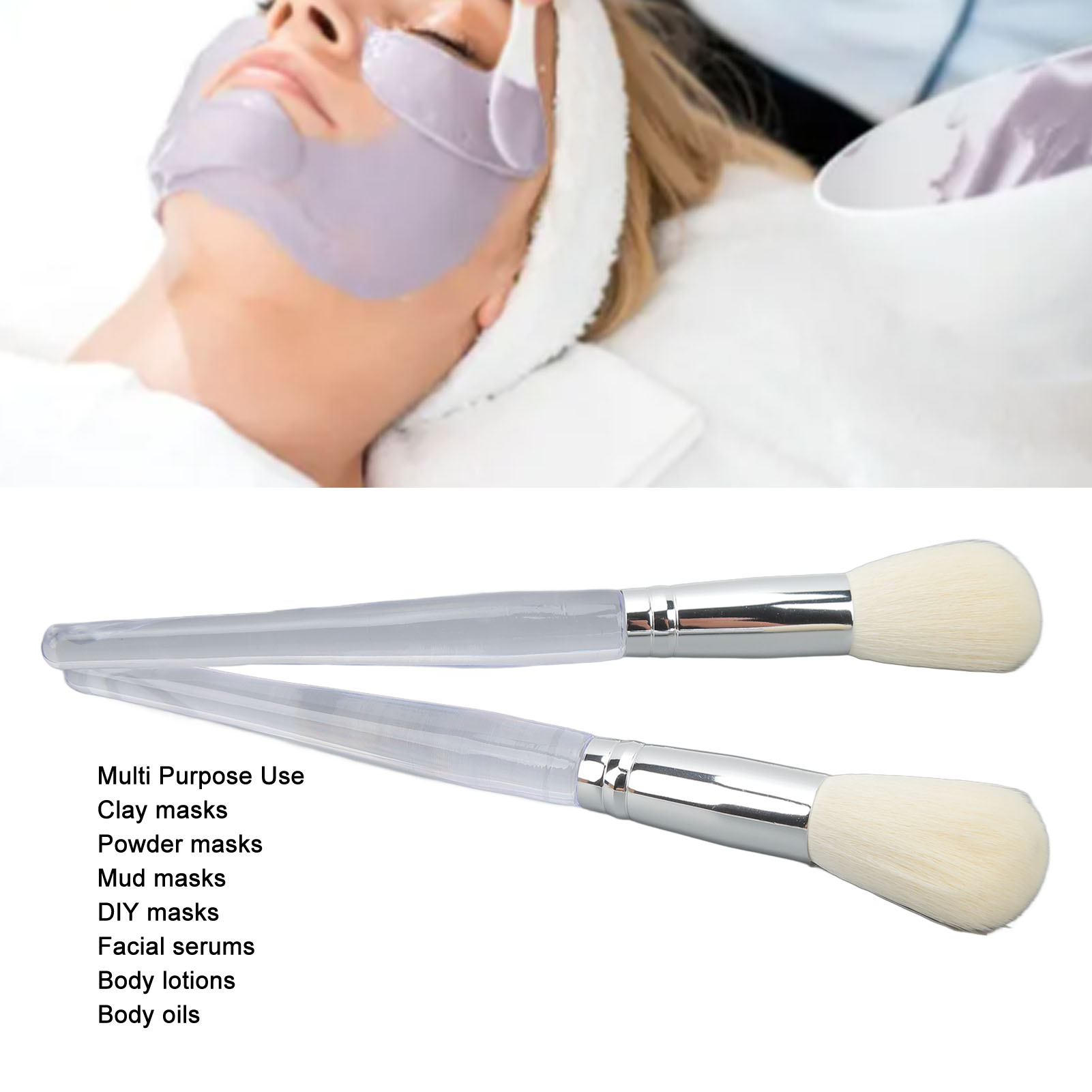 2 Pack Face Mask Brush Applica - Micro Brush Applicator ulasan dan harga