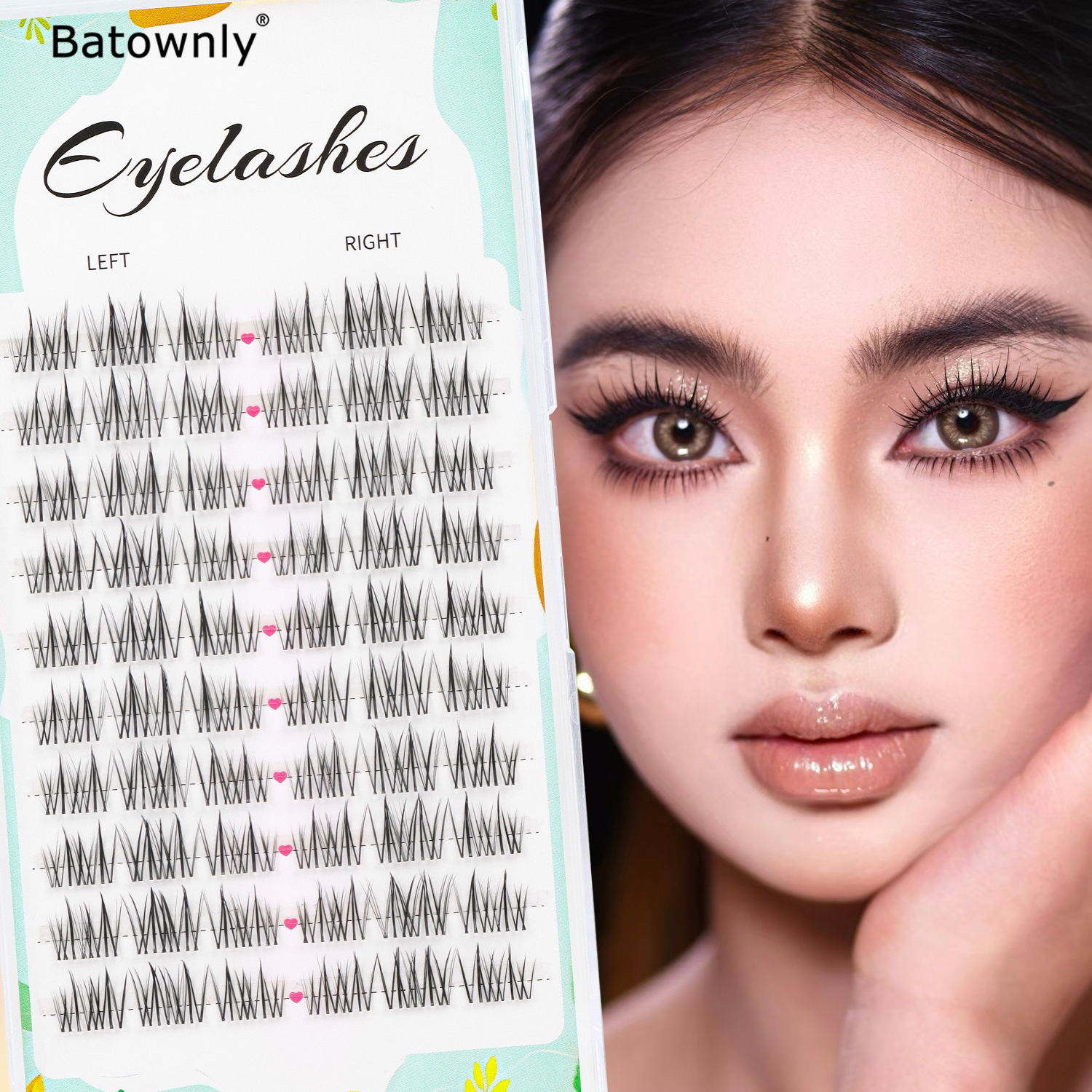 Natural Eyelash Clusters 60pcs - Eyelash Extension Japanese Style ulasan dan harga