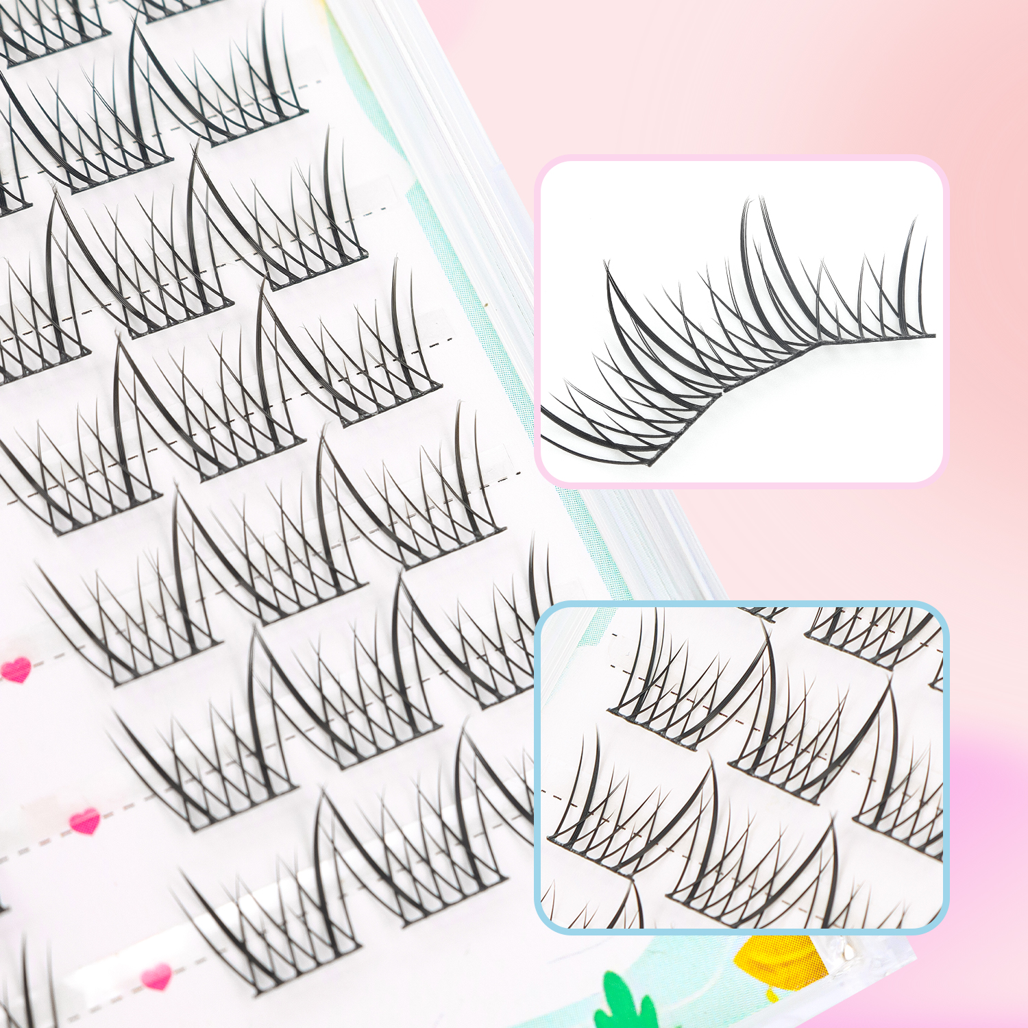 Natural Eyelash Clusters 60pcs - Eyelash Extension Japanese Style ulasan dan harga
