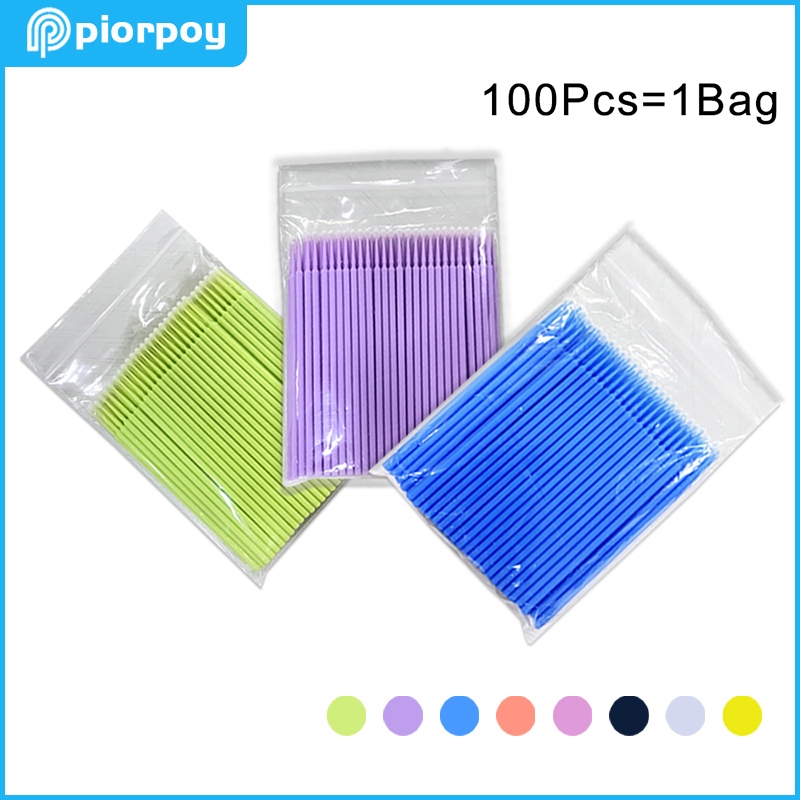 PIORPOY 100Pcs/Bag Dentistry D - Micro Brush Applicator ulasan dan harga