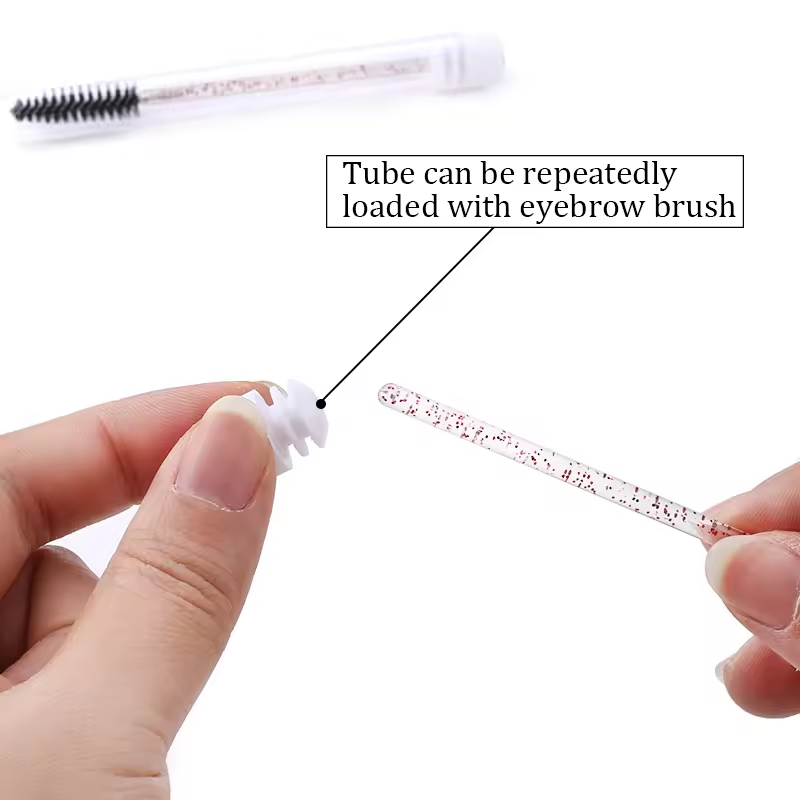Eyelash Brush Tube With Eyebro - Micro Brush Applicator ulasan dan harga