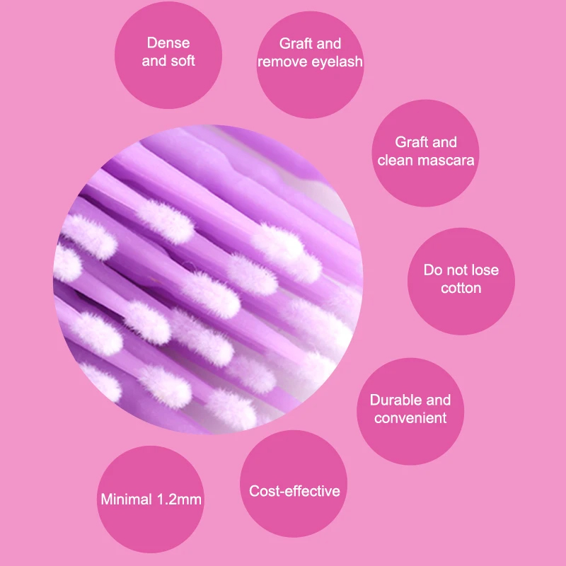 100Pcs Disposable Micro Brushe - Micro Brush Applicator ulasan dan harga